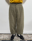 Maison Margiela Green Padded Wool Trousers