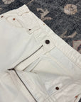 505 Levi Strauss & Co. Orange Tab White Denim