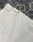 505 Levi Strauss & Co. Orange Tab White Denim