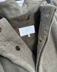 Maison Margiela Green Padded Wool Trousers