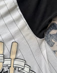 Vintage 1990s White Sox Pinstripe V-neck