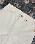 505 Levi Strauss & Co. Orange Tab White Denim