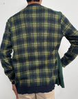 Comme des Garçon Junya Watanabe Tartan Knit Cardigan