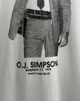 Vintage 1990s OJ Simpson ‘Life Imitates Art Free OJ’ Tee
