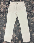505 Levi Strauss & Co. Orange Tab White Denim