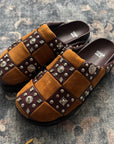 Toga Virilis Stud-Embelished Leather Slippers