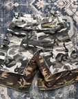 Project GR x Murd333r.fm Camo Cargo Shorts