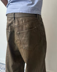 Acne Studios 2023 Super Baggy Waxed Jeans