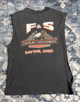 Vintage 1990s F&S Harley Cut-off Sleeve
