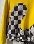ERL Yellow Checker Swirl Hoodie