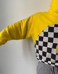 ERL Yellow Checker Swirl Hoodie