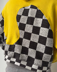 ERL Yellow Checker Swirl Hoodie