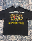Vintage 1990 Warrant Censor This Tee