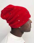 Life's A Blur Red Starburst Beanie