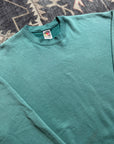 Vintage 1990s Fruit of The Loom Green Crewneck