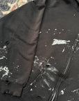 Vintage1990s Black Paint Splatter Zip-up