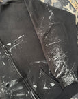 Vintage1990s Black Paint Splatter Zip-up