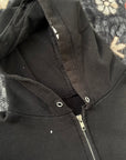 Vintage1990s Black Paint Splatter Zip-up