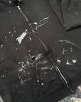 Vintage1990s Black Paint Splatter Zip-up