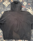 Vintage1990s Black Paint Splatter Zip-up
