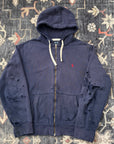 Vintage 1990s Polo Ralph Lauren Distressed Zip-up