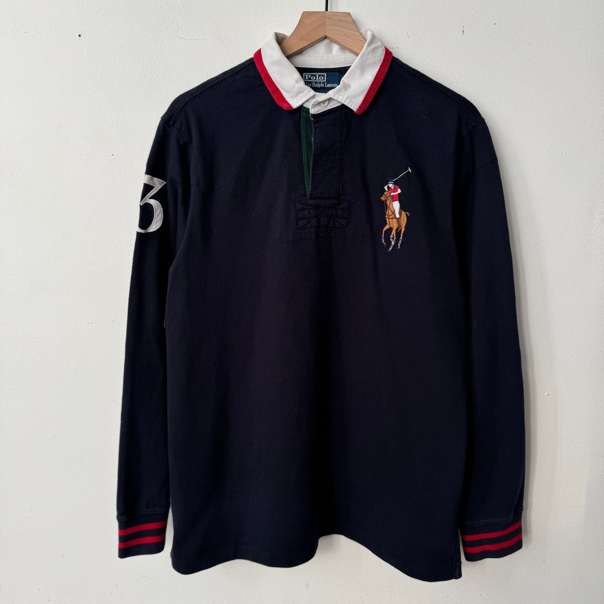 Vintage Ralph Lauren Polo Big Pony Navy Rugby