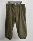 Maison Margiela Green Padded Wool Trousers