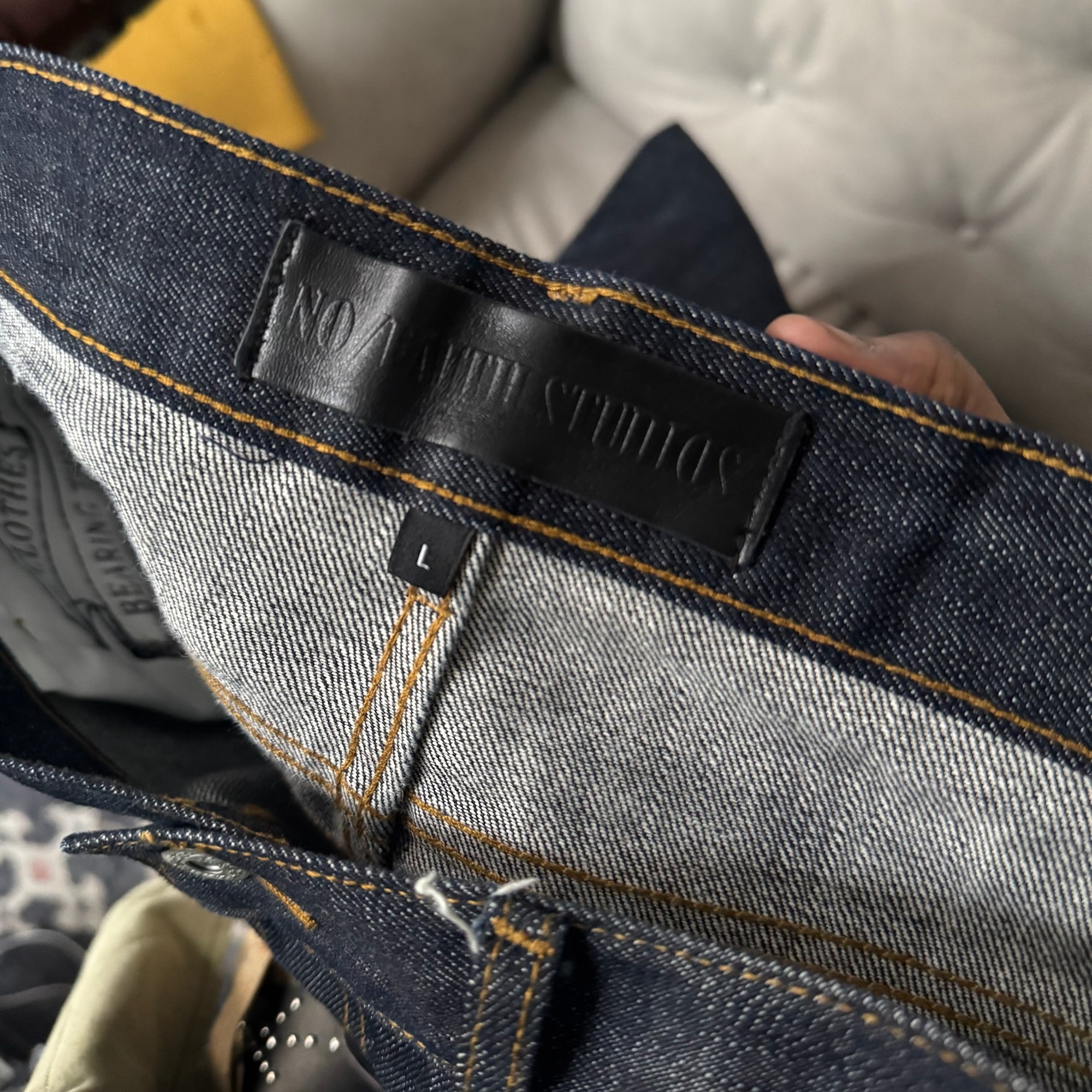 No Faith Studios Wide Leg Japanese Raw Selvedge Denim