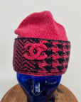 Chanel Cashmere Houndstooth Beanie