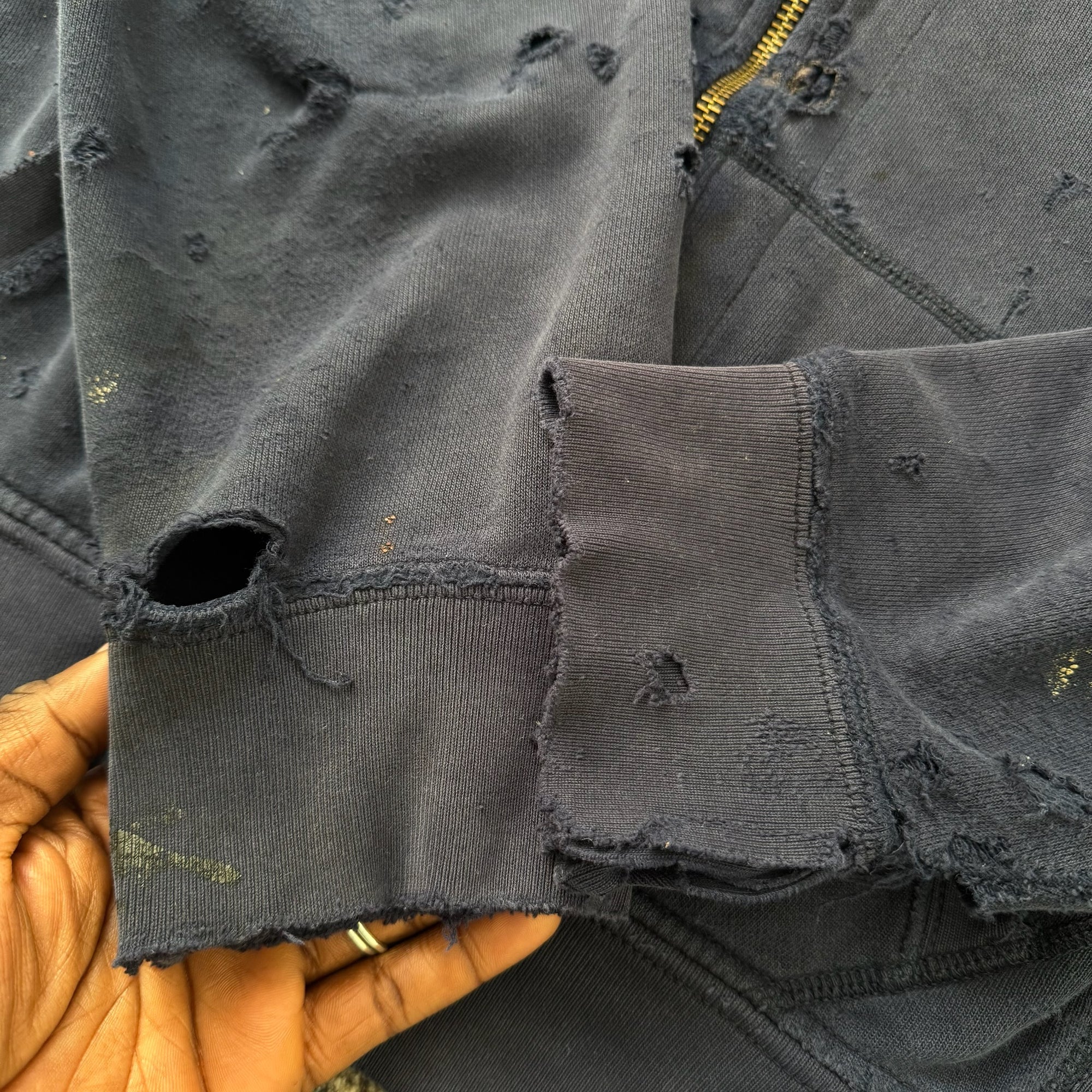 Y2k Ralph Lauren Distressed Hoodie