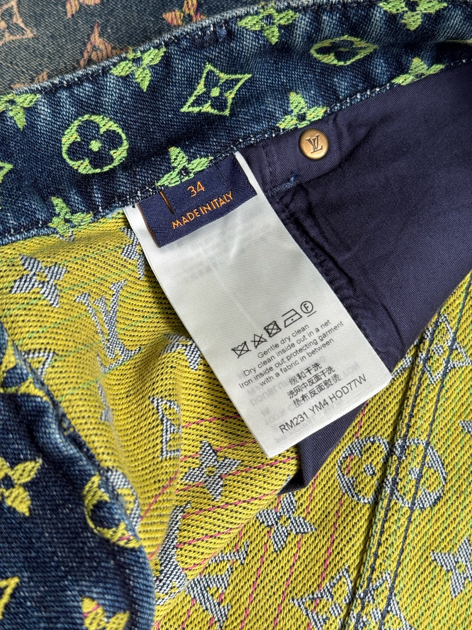 Louis Vuitton Rainbow Monogram Denim Shorts
