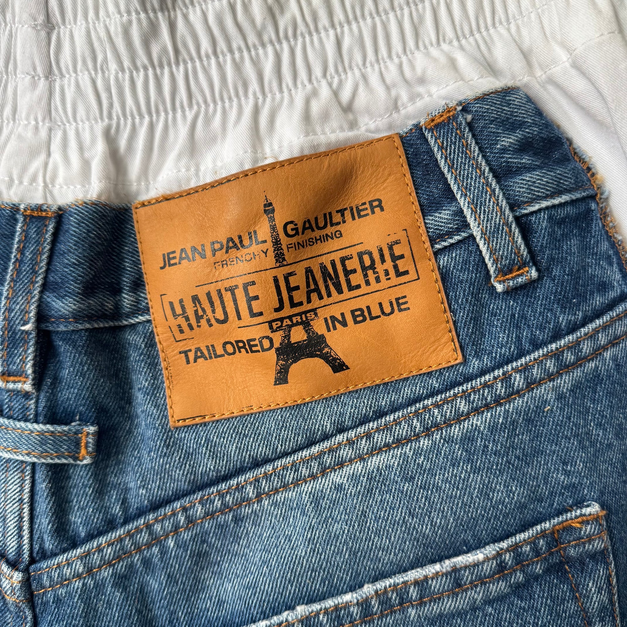 Jean Paul Gaultier Trompe-l’œil Denim Shorts
