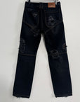 Telfar Straight Leg Jean Distressed Black