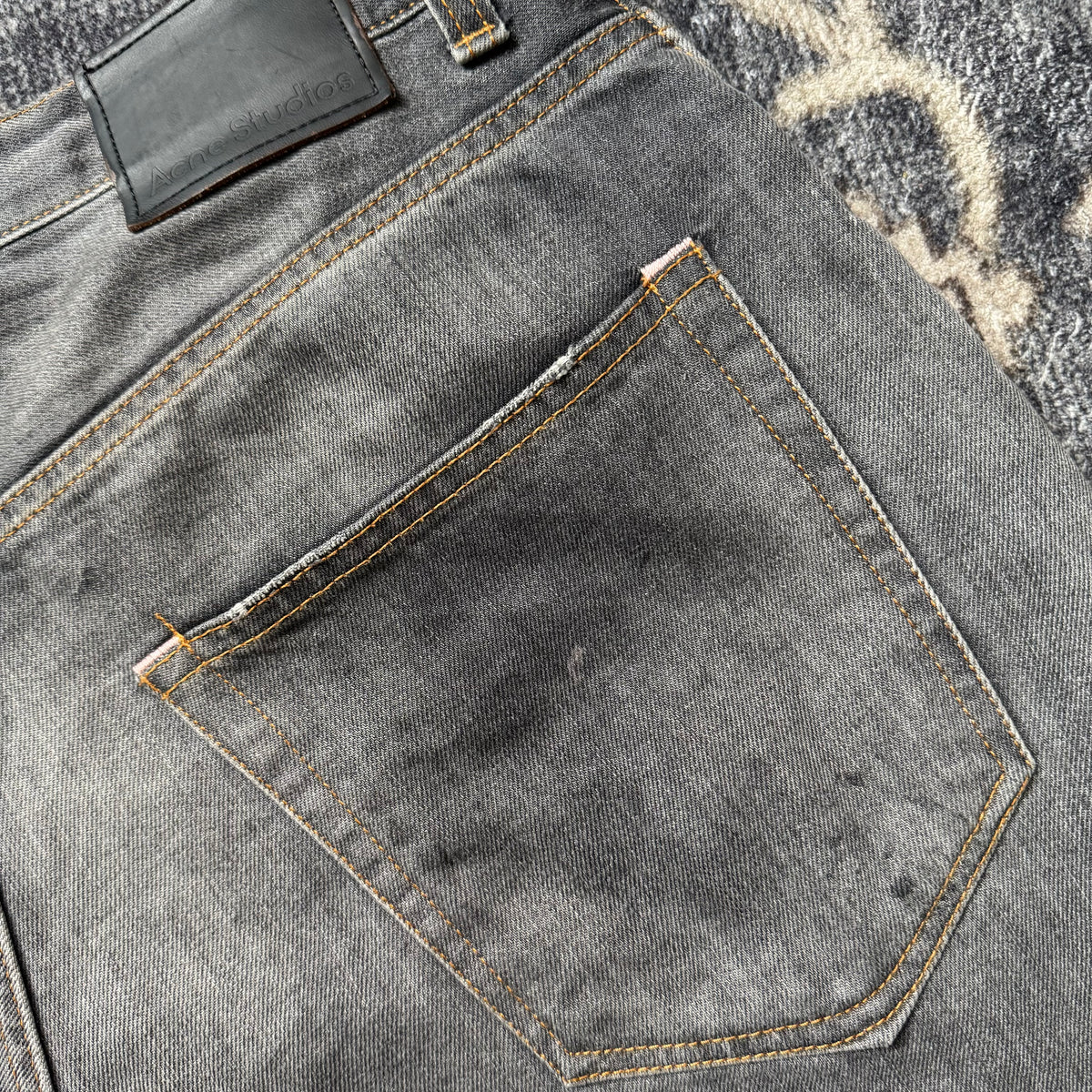 Acne Studios 2023M Black Trafalgar Denim