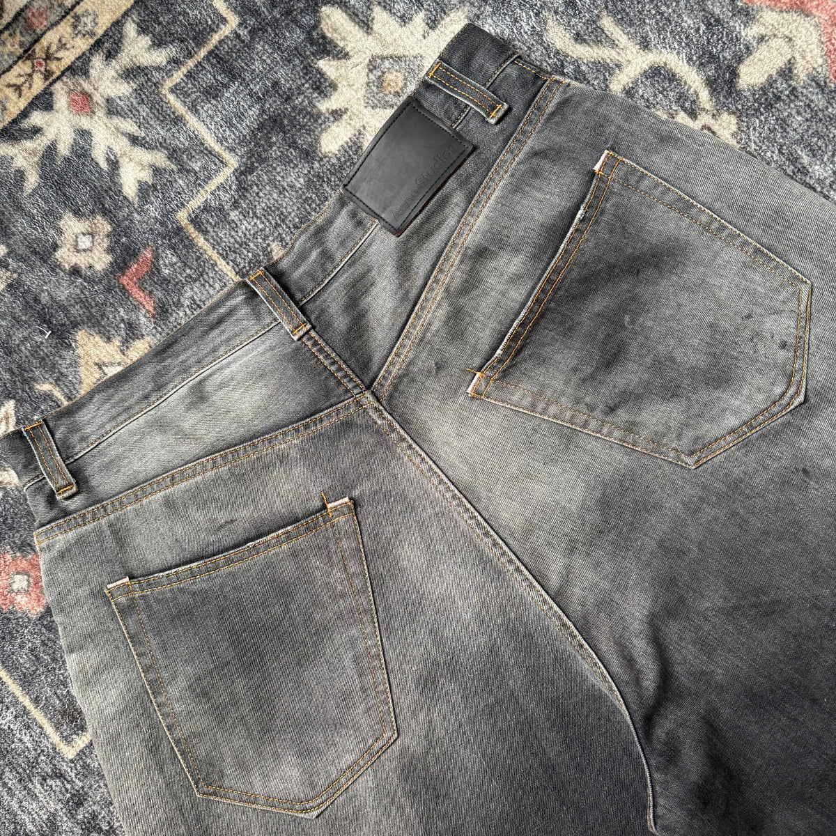 Acne Studios 2023M Black Trafalgar Denim