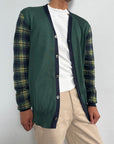 Comme des Garçon Junya Watanabe Tartan Knit Cardigan
