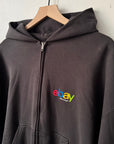 Balenciaga Ebay Black Zip-Up Hoodie