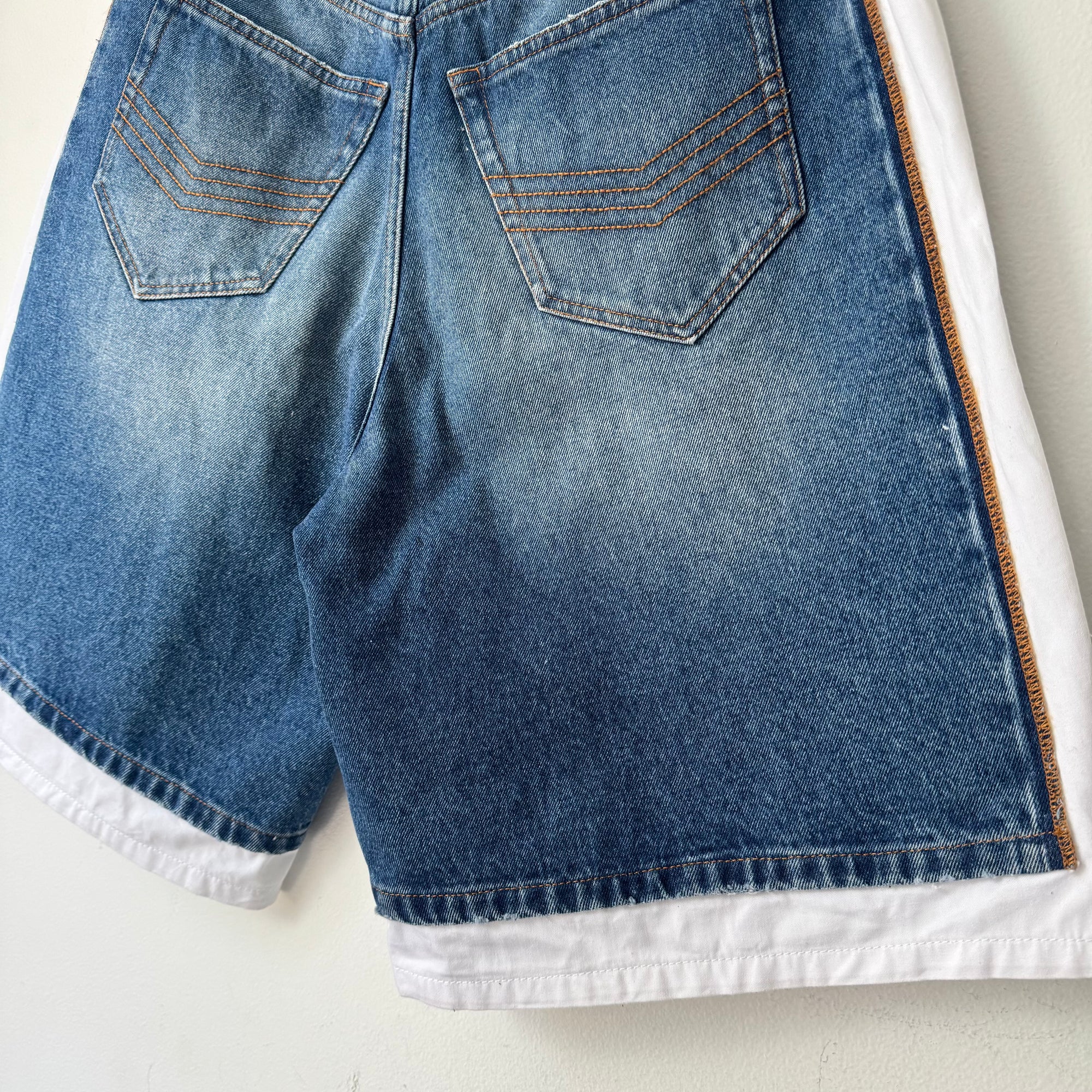 Jean Paul Gaultier Trompe-l’œil Denim Shorts