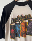 1986 Dokken Rockin American Concert Basebell Tee