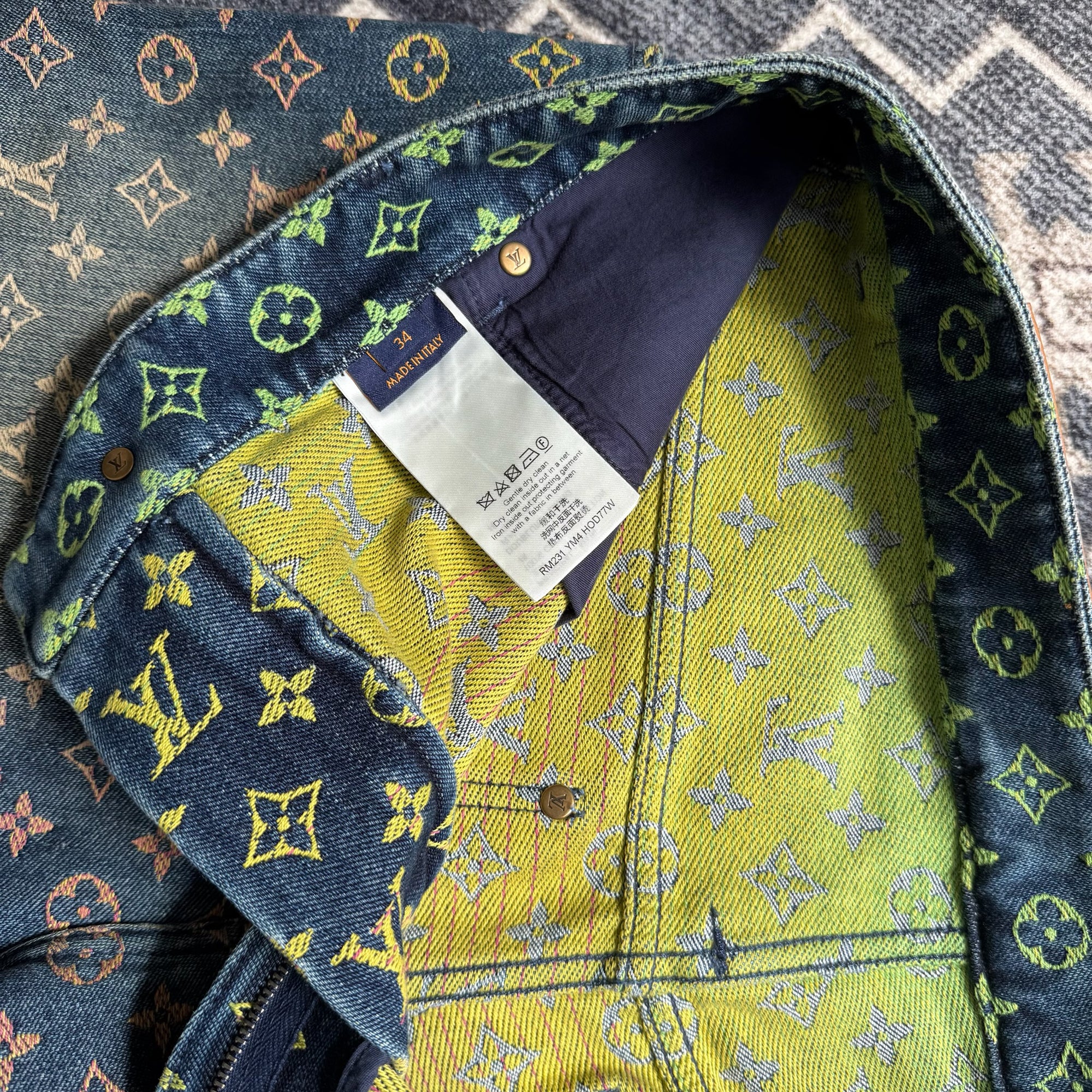 Louis Vuitton Rainbow Monogram Denim Shorts