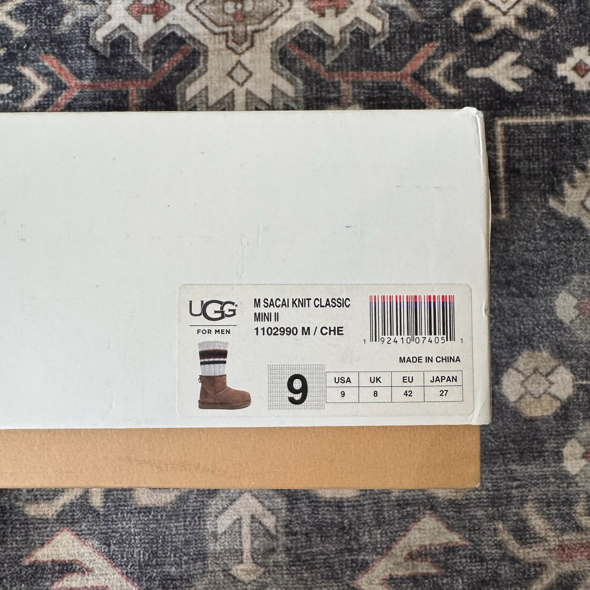 UGG x Sacai Knit Classic Mini II