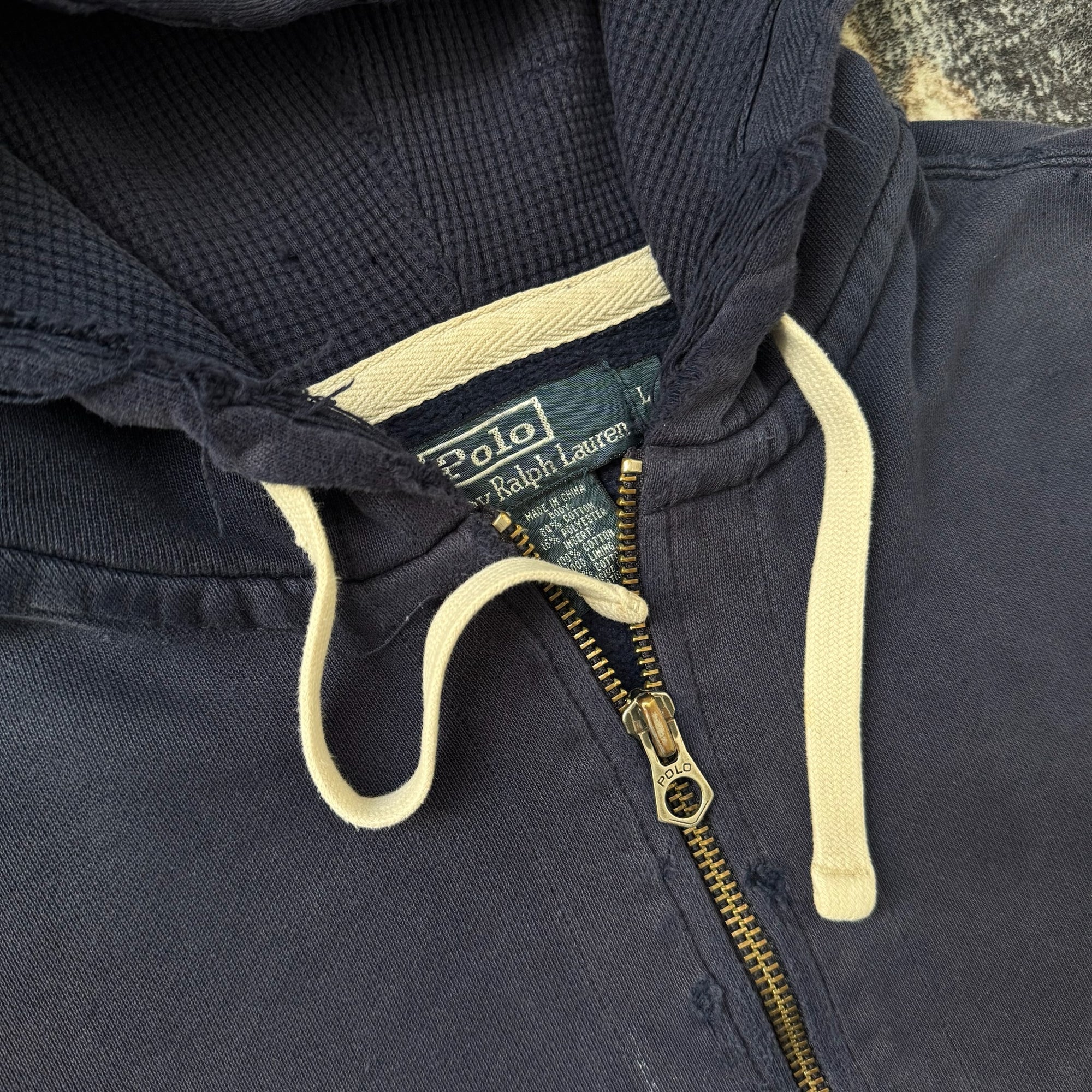 Y2k Ralph Lauren Distressed Hoodie