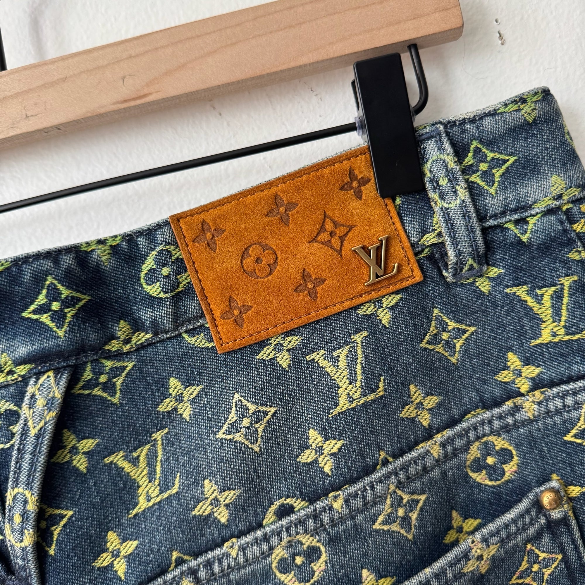 Louis Vuitton Rainbow Monogram Denim Shorts