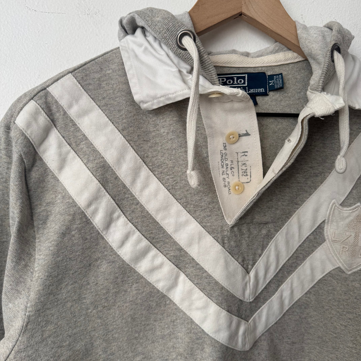 Vintage Polo Ralph Lauren Grey Hooded Rudgy