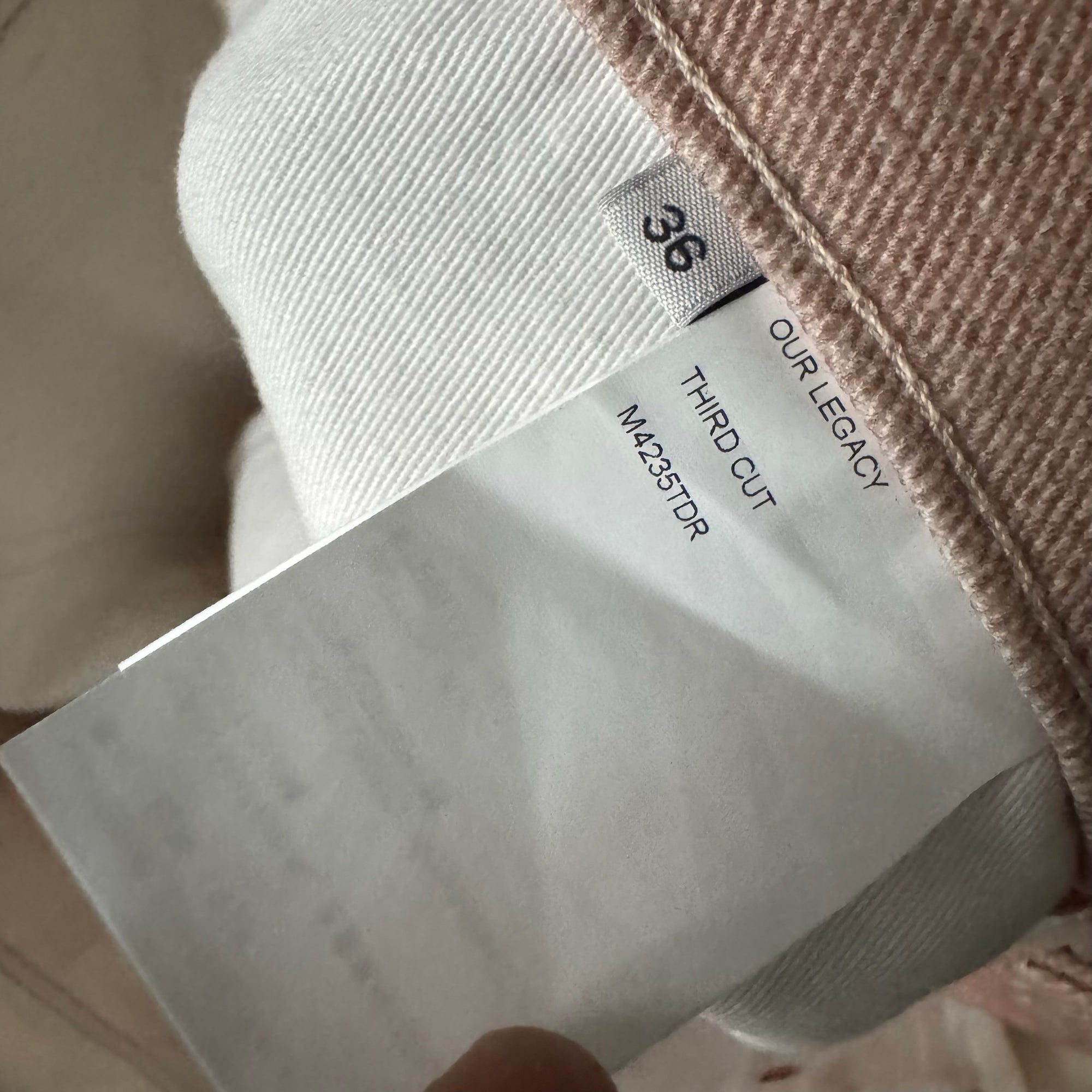 Our Legacy Pink Third Cut Jeans