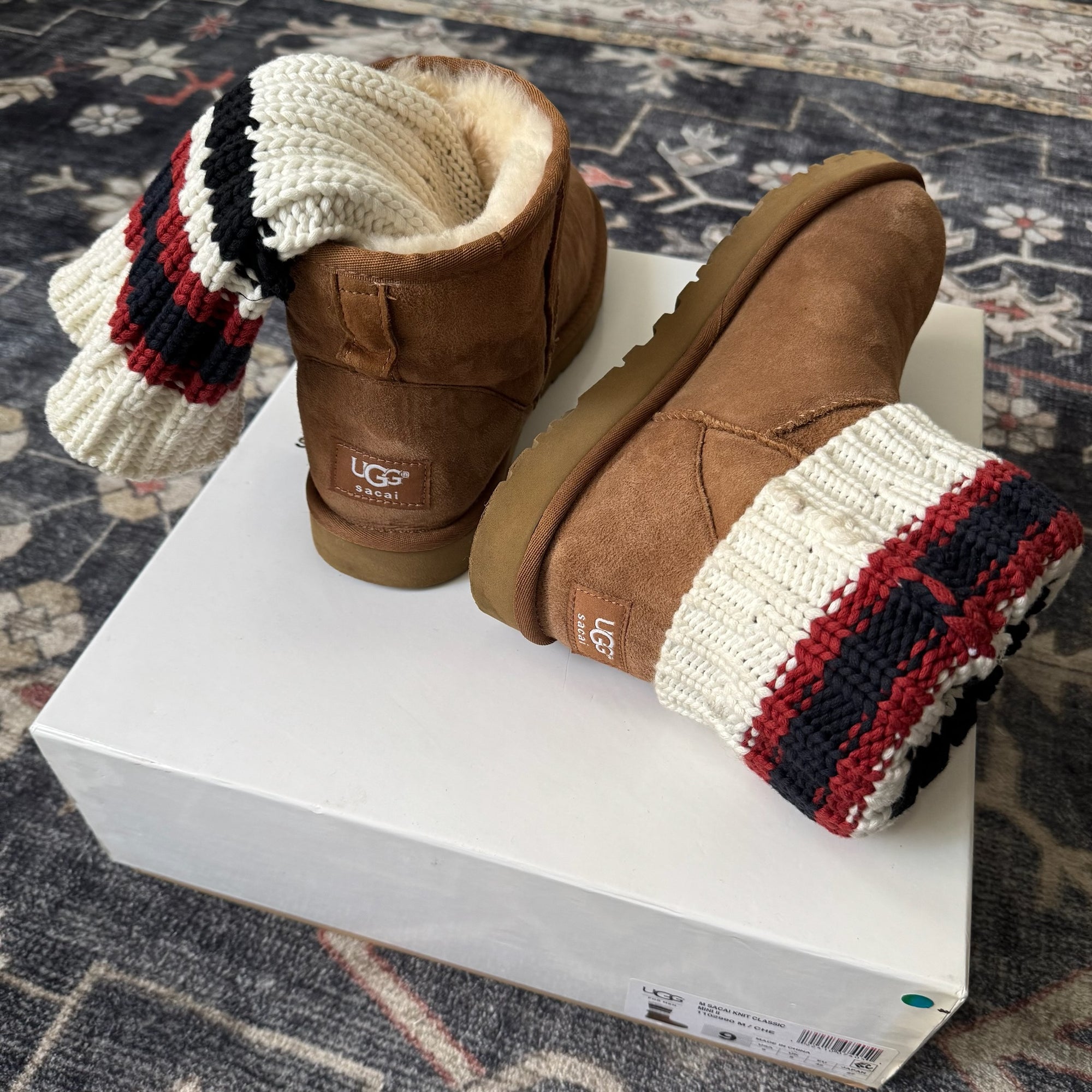 UGG x Sacai Knit Classic Mini II
