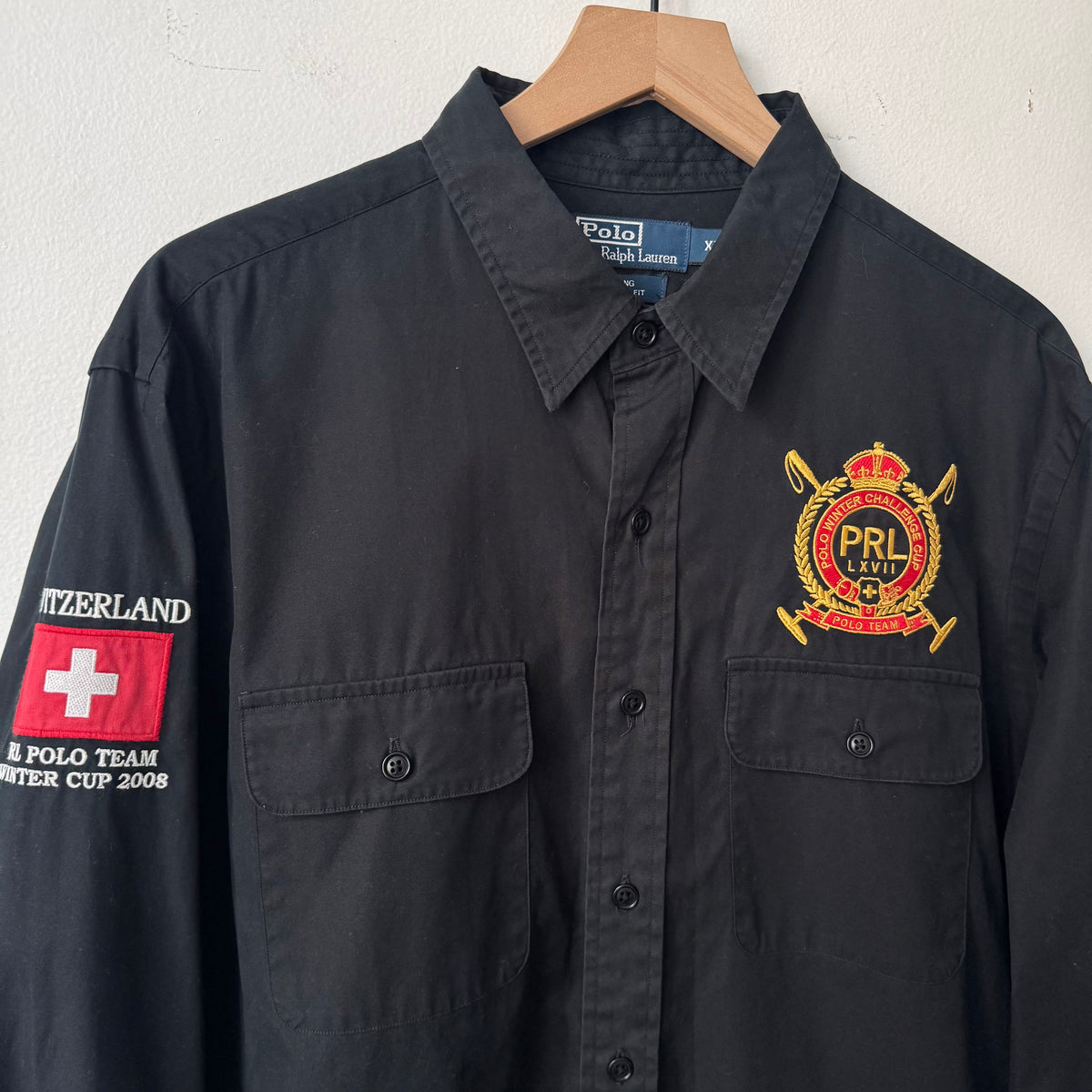 Polo Ralph Lauren Black Long-Sleeve Utility Shirt