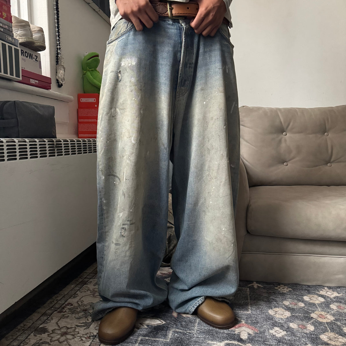 Acne Studios 2023M Paint Splatter Denim