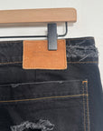 Telfar Straight Leg Jean Distressed Black