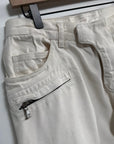 White Balmain Biker Denim